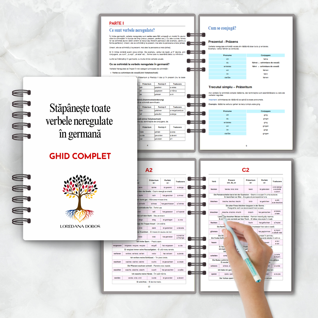 Ghid - Stăpânește verbele neregulate în germană